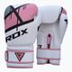 Női bokszkesztyű RDX BGR-F7 fehér és rózsaszín BGR-F7P 7