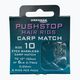 Drennan Pushstop H'Rig Carp Match metódusú előke stopperrel, horog nélküli horog + zsinór 8 db átlátszó HNQCMA014