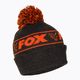 Fox International Collection Bobble fekete/narancssárga téli sapka