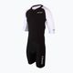 Férfi triatlonruha ZONE3 Lava Long Distance Full Zip Aero Suit black/white/red