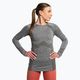 Női hosszú ujjú Gymshark Flex Top női edzőruha szénszürke szürke marl