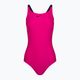 Női egyrészes fürdőruha Nike Logo Tape Fastback rózsaszín NESSB130-672