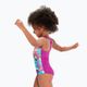 Speedo Digitális nyomtatott egyrészes gyermek fürdőruha rózsaszín-lila 8-0797015162 3