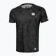 Férfi edző póló Pitbull Performance Mesh Net Camo All Black Camo fekete 962020918901