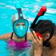 AQUASTIC kék teljes arcú snorkeling maszk SMA-01SN 10