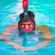 AQUASTIC piros teljes arcú snorkeling maszk SMA-01SC 8