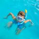 AQUASTIC kék gyerek snorkeling szett Maszk + Uszony + Pipa MSFK-01SN 20