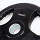 TREXO fekete gumírozott öntöttvas súlyzótárcsa 15 kg RW15 3