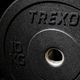 TREXO fekete bumper olimpiai súlytárcsa 10 kg TRX-BMP010 5