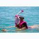 AQUASTIC KAI rózsaszínű teljes arcos snorkel maszk 10