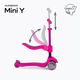 HUMBAKA Mini Y háromkerekű gyermek robogó rózsaszín HBK-S6Y 3