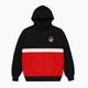 PROSTO Emblem férfi kapucnis pulóver fekete és piros KL222MSWE2023