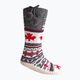 Glovii GQ4 fehér/piros/szürke fűthető papucs zoknival