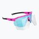 GOG kerékpáros szemüveg Argo matt neon rózsaszín/fekete/fehér-kék E506-2