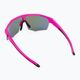 GOG Athena matt neon rózsaszín / fekete / többszínű fehér-kék kerékpáros szemüveg E508-3 2
