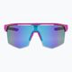 GOG Athena matt neon rózsaszín / fekete / többszínű fehér-kék kerékpáros szemüveg E508-3 6