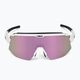 Bliz Breeze S3+S0 matt fehér / barna rózsaszín multi / átlátszó kerékpáros szemüveg P52102-04 4