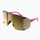 Kerékpáros szemüveg POC Devour fluo pink/uranium black translucent/clarity road gold 6
