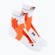 Férfi futózokni X-Socks Marathon 4.0 U narancssárga és fehér RS11S19U-W017