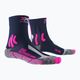 Női trekking zokni X-Socks Trek Outdoor éjkék/rózsaszín/lt szürke melangéval 4