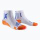 Férfi futó zokni X-Socks Run Expert Ankle white/orange/twyce blue