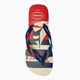 Havaianas Top Nautical beige straw / navy blue / ruby red flip-flop papucs 5