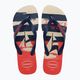 Havaianas Top Nautical beige straw / navy blue / ruby red flip-flop papucs 10