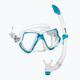 Snorkeling szett Mares Wahoo aqua/white/clear