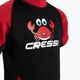 Cressi Smoby Shorty 2 mm-es gyermek úszószivacs fekete és piros XDG008201 3