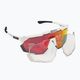 SCICON Aeroshade Kunken fehér fényes/scnpp többtükrös piros kerékpáros szemüveg EY31060800