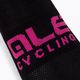 Alé Scanner kerékpáros zokni fekete/rózsaszín L21181543 3