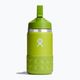 Hydro Flask széles szájú, szalmaszíves fedéllel és bakanccsal 355 ml-es termálpalack zöld W12BSWBB318