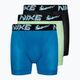 Nike Dri-Fit Essential Micro Boxer Brief 3 db férfi boxeralsó black/green/blue
