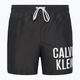 Férfi Calvin Klein Medium zsinóros úszó rövidnadrág fekete