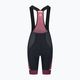 Női kerékpáros rövidnadrág Rogelli Impress II Bib Short burgundy/coral/black 4