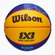 Gyermek kosárlabda Wilson Fiba 3X3 Mini Paris 2004 kék/sárga 3-as méret
