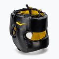 Férfi bokszsisak EVERLAST Elite Lea fejvédő fekete EV 720