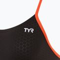 Női egyrészes fürdőruha TYR Hexa Cutoutfit fekete/narancssárga 2
