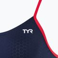 Női egyrészes fürdőruha TYR Hexa Cutoutfit navy/red 3