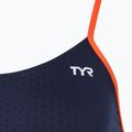 Női egyrészes fürdőruha TYR Hexa Cutoutfit navy/narancssárga 3