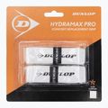 Squashütő overgrip Dunlop Hydramax Pro Replacement Grip 2 db white