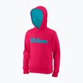Wilson gyermek tenisz pulóver Script Cotton PO Hoody rózsaszín WRA769221 5