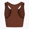 Női edzőmelltartó Gym Glamour push up csokoládé barna 373 6