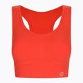 Női edzőmelltartó Gym Glamour push up korall narancssárga 372 5