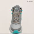 Férfi túrabakancs HOKA Trail Code GTX galaktikus szürke/elektromos aqua 15
