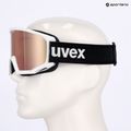 Síszemüveg UVEX Athletic CV Race white matt/mirror rose green clear 6