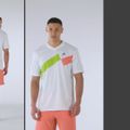 HEAD férfi tenisz póló Topspin gi/print perf m 6