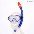 AQUASTIC Shelly gyermek snorkeling szett maszk + búvár + uszony kék 16