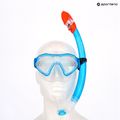 AQUASTIC Shelly gyermek snorkeling szett maszk + búvár + uszony kék 18