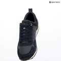 Tommy Hilfiger férfi cipő Iconic Leather Suede Mix Runner éjfél 9